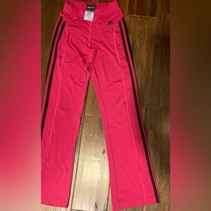 Adidas track pants 7/8 hot pink